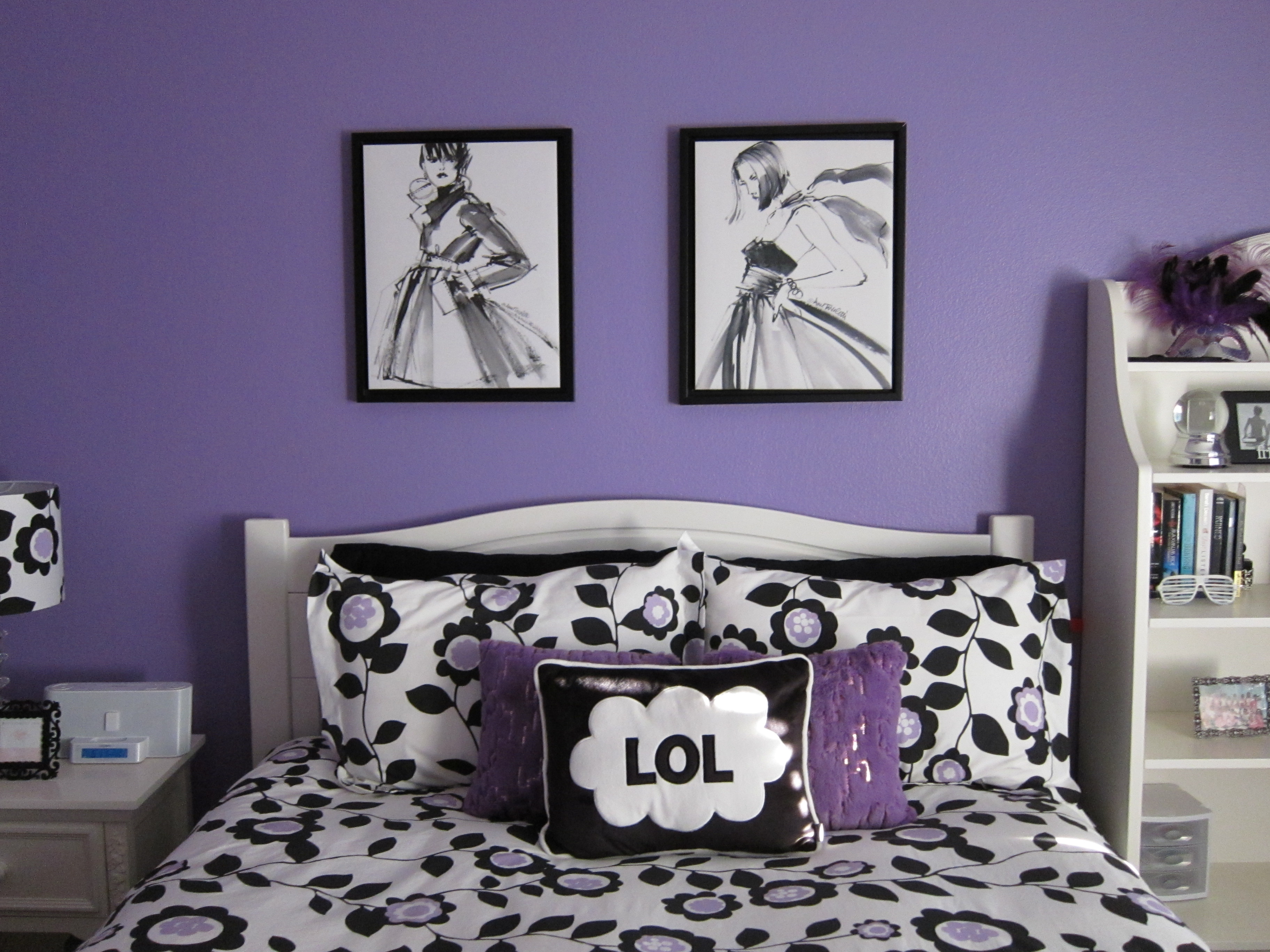 cute black & white fashion prints at HomeGoods, along with a big black ...
