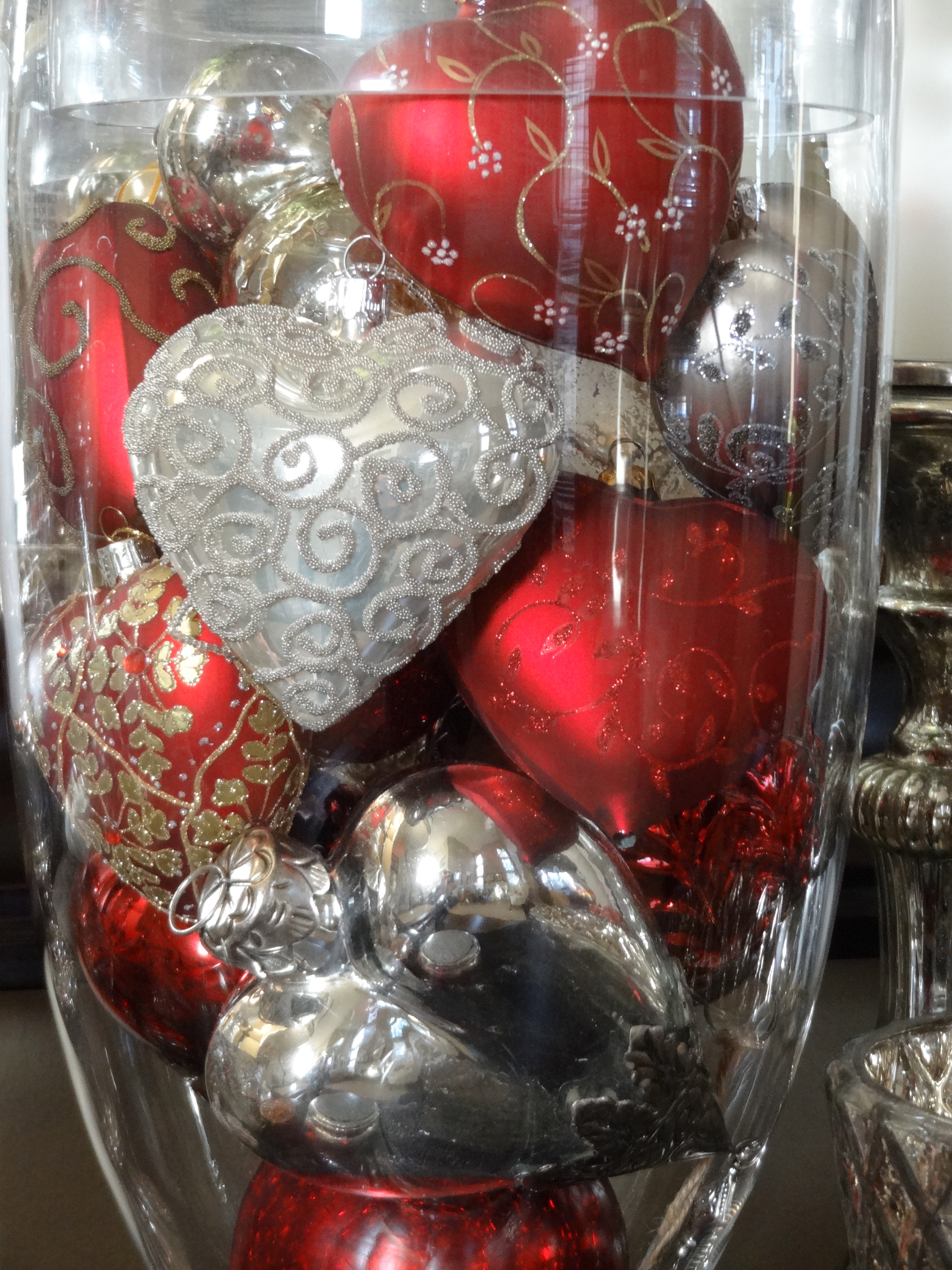Heart ornaments  Lori's favorite things